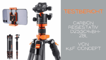 Testbericht Carbon Reisestativ D255C4+BH-28L von K&F Concept