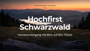 Hochfirst Schwarzwald – Sonnenuntergang mit Blick auf den Titisee