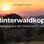 Hinterwaldkopf – Sonnenuntergang über dem Dreisamtal im Schwarzwald