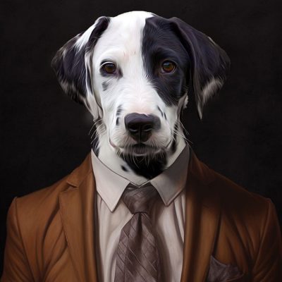 hund_portrait_dalmatiner_in_anzug_mit_krawatte_kleidung_geschenkidee